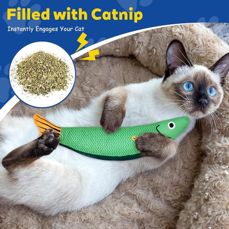 Self Warming Pet Bed, Rock the Fish to Sleep ，Small Self Heating Pet Crate Pad,Warm Fleece Pet Sleeping Mat， Thermal Extra Warm Mat Indoor & Outdoor, Double-Sided Warmth & Washable Self Warming Bed