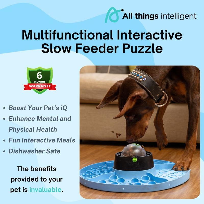8-In-1 Multifunctional Interactive Dog Cat Slow Feeder Snuffle Mat Puzzle