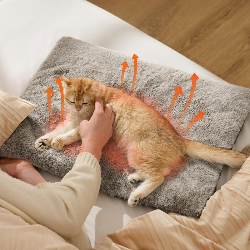 Bedsure Self Warming Pet Bed, Small Self Heating Pet Crate Pad, No Electricity, Thermal Extra Warm Mat Indoor & Outdoor, Non-Slip & Washable Noiseless Animal, Tiktokshopblackfriday Choice, Foot Warmer, Warming Pad, Desk Foot Warmer