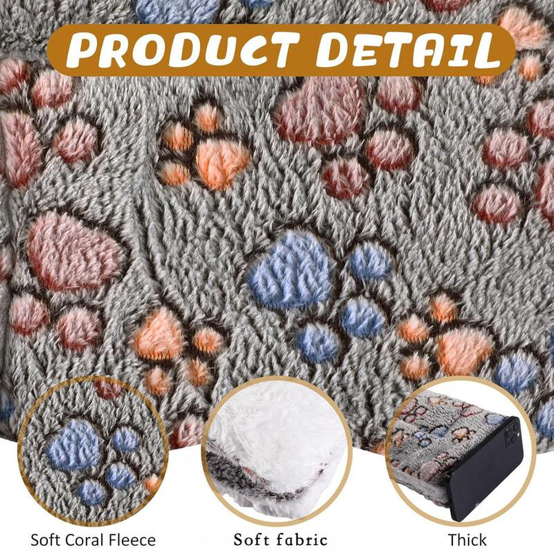 Self Warming Pet Bed, Rock the Fish to Sleep ，Small Self Heating Pet Crate Pad,Warm Fleece Pet Sleeping Mat， Thermal Extra Warm Mat Indoor & Outdoor, Double-Sided Warmth & Washable Self Warming Bed