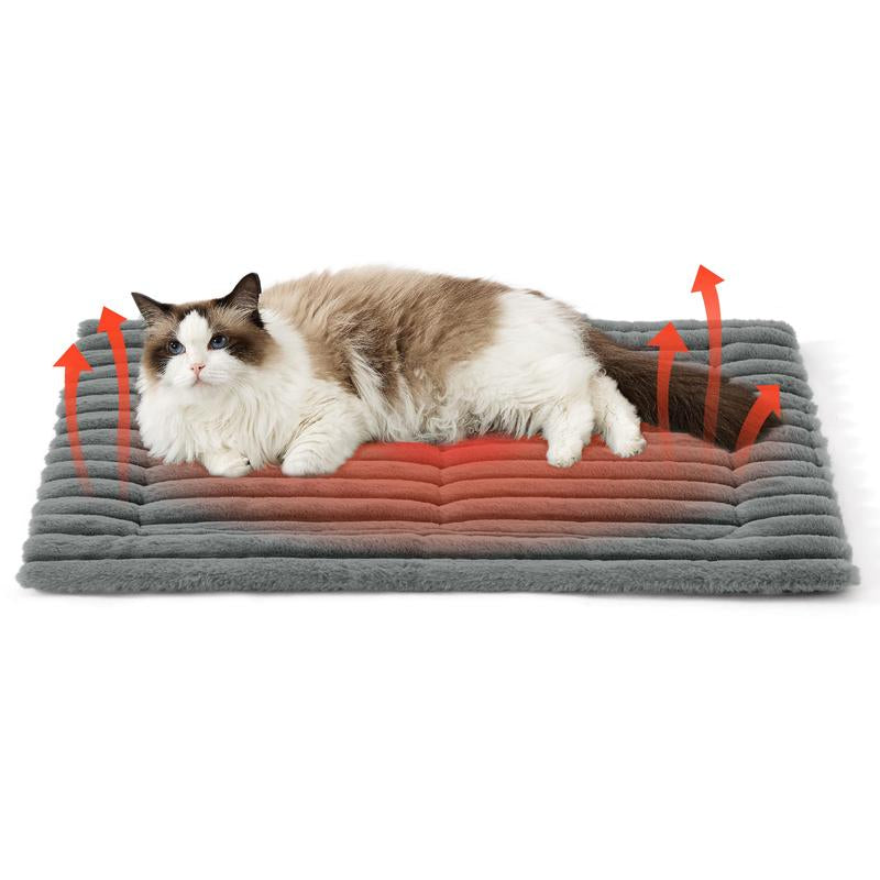 Bedsure Self Warming Pet Bed, Small Self Heating Pet Crate Pad, No Electricity, Thermal Extra Warm Mat Indoor & Outdoor, Non-Slip & Washable Noiseless Animal, Tiktokshopblackfriday Choice, Foot Warmer, Warming Pad, Desk Foot Warmer
